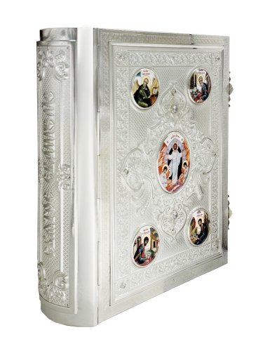 2.7.2173л-2 Евангелие напрестольное в серебрении фото 2