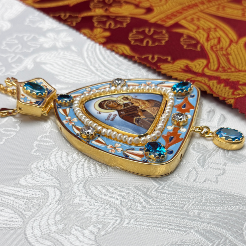 2.7.2303лп-18/1лп-М Панагия в позолоте фото 3 2.7.2303лп-18/1лп-М Панагия в позолоте фото 3