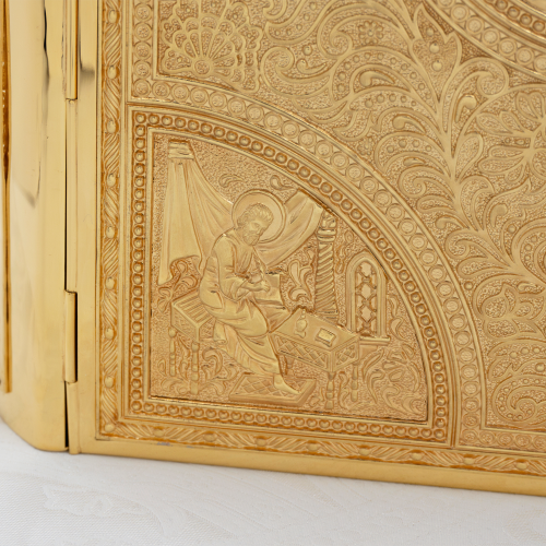 2.7.2228лнп Евангелие с натуральными камнями в позолоте фото 2 2.7.2228лнп Евангелие с натуральными камнями в позолоте фото 2