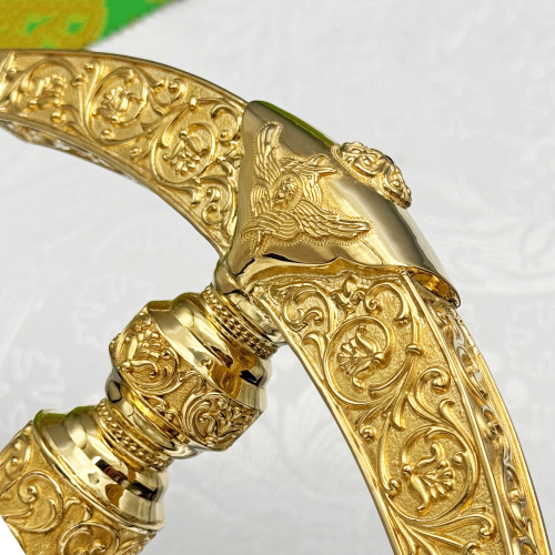 2.7.2002лп Посох латунный со вставками в позолоте фото 15