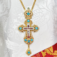 2.10.0180лп-2/1лп Крест наперсный в позолоте
