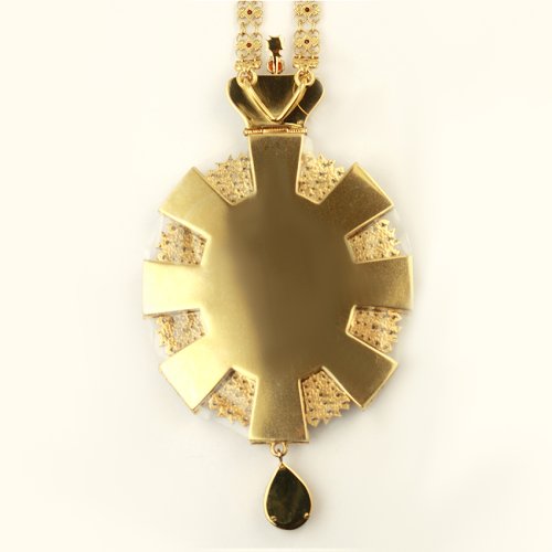 2.7.1579лп-2/65лп Панагия в позолоте с цепью фото 2