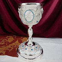 2.7.0894кл Потир комбинированный 1,0 л. с литьевыми образами и со вставками