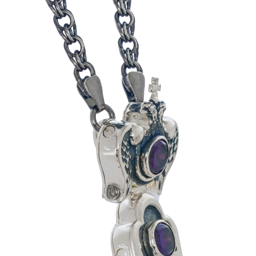 2.10.0575лр/1лр Крест наперсный в серебрении фото 5