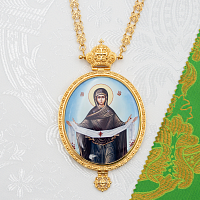 2.7.2487лп-2/41лп Панагия латунная в позолоте