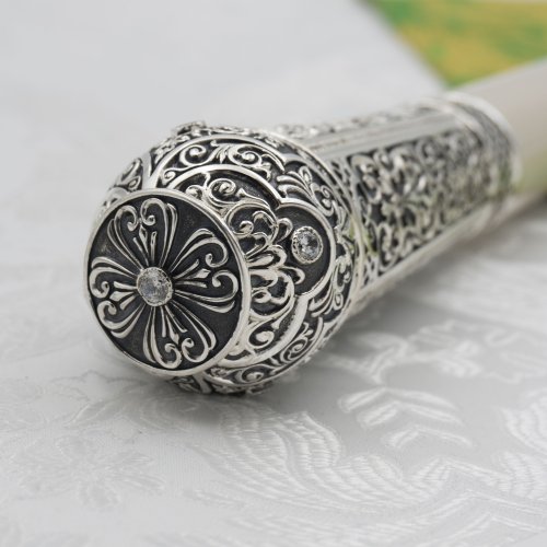 2.7.1559лр Посох латунный со вставками в серебрении фото 3