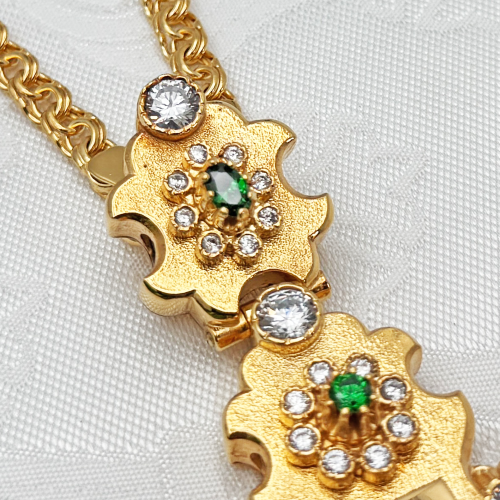 2.10.0632лп/1лп Крест наперсный в позолоте фото 4