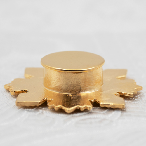 2.7.0015лп Мощевик латунный в позолоте фото 2