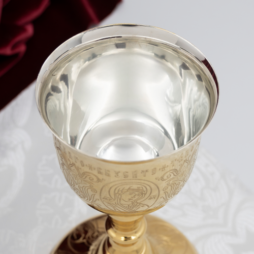 2.7.0316клп Потир комбинированый на 0,25л в позолоте фото 6