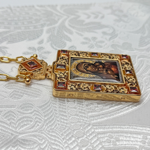 2.7.2516лп-2/10лп-М Панагия в позолоте с эмалью фото 7 2.7.2516лп-2/10лп-М Панагия в позолоте с эмалью фото 7