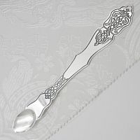 2.7.1815лр Лжица латунная с патинированием в серебрении