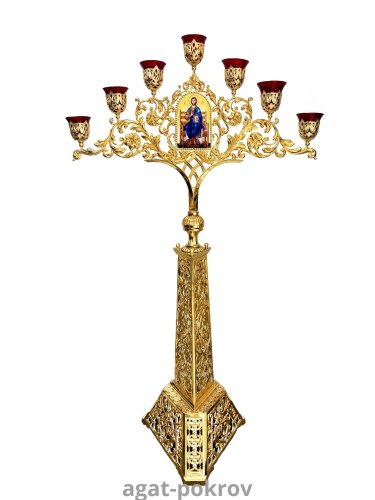 5.7.1912лм-2 Семисвечник напольный