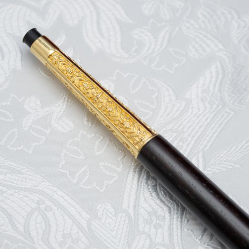 2.7.2398лнпчэ Жезл латунный в позолоте с натуральными камнями фото 3 2.7.2398лнпчэ Жезл латунный в позолоте с натуральными камнями фото 3