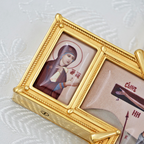 2.7.2835лп-2 Крест напрестольный латунный в позолоте фото 7