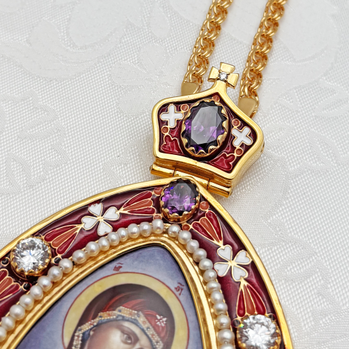 2.7.2303лп-18/1лп-М Панагия в позолоте фото 5