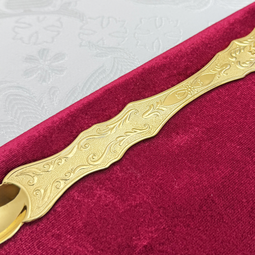 2.7.0851лп Лжица латунная в позолоте фото 6 2.7.0851лп Лжица латунная в позолоте фото 6