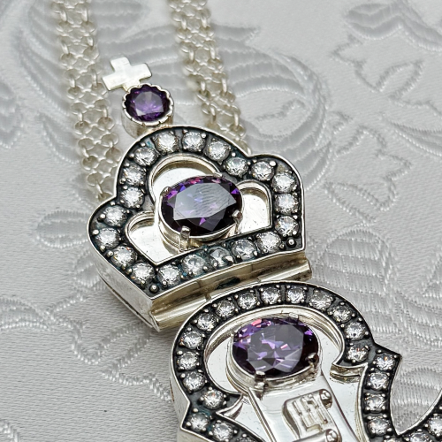 2.10.0583лр/63л Крест наперсный в серебрении фото 6