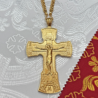 2.10.0555лп/1лп Крест наперсный в позолоте
