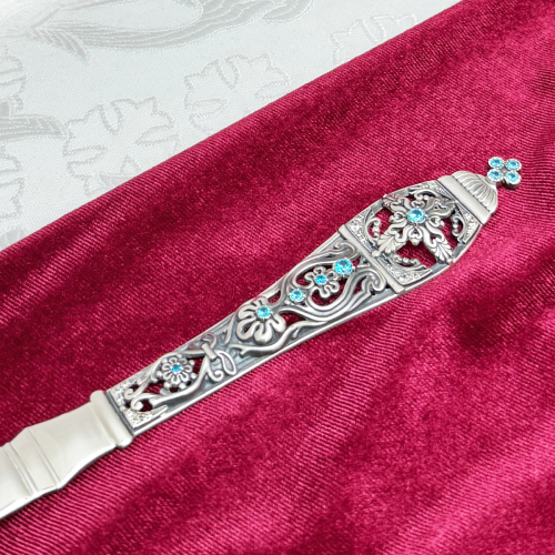 2.7.0712лр Лжица латунная в серебрении со вставками фото 5 2.7.0712лр Лжица латунная в серебрении со вставками фото 5