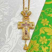 2.10.0464лпэ-2/1лп Крест наперсный в позолоте
