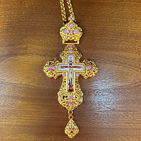 2.10.0164лп-2/1лп Наперсный крест в позолоте