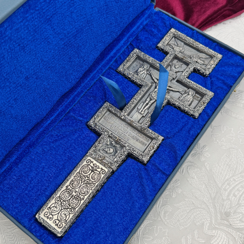 2.7.0949лр Крест Напрестольный латунный в серебрении фото 9 2.7.0949лр Крест Напрестольный латунный в серебрении фото 9