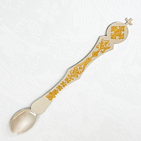 2.7.0048лф Лжица латунная в серебрении и позолоте