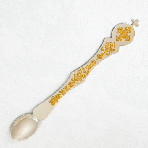 2.7.0048лф Лжица латунная в серебрении и позолоте 2.7.0048лф Лжица латунная в серебрении и позолоте