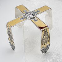 2.7.2729лфр Звездица латунная с позолотой и серебрением