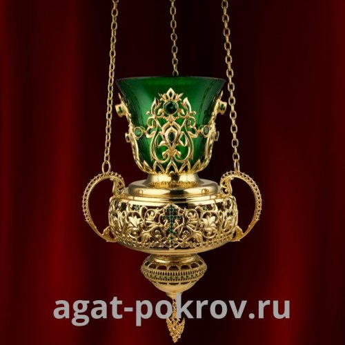 2.7.0883лп Лампада латунная подвесная в позолоте 2.7.0883лп Лампада латунная подвесная в позолоте