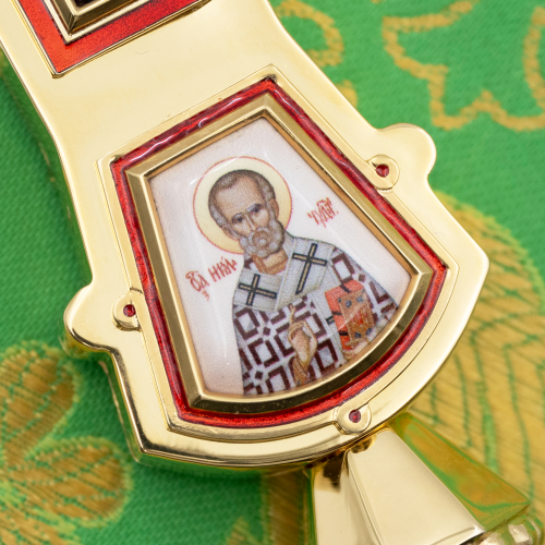 2.7.2898лпэ-2 Крест напрестольный латунный в позолоте фото 2 2.7.2898лпэ-2 Крест напрестольный латунный в позолоте фото 2