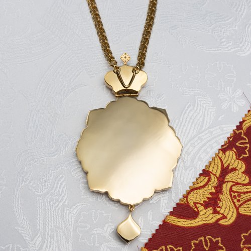 2.7.1520лп-2/113лп Панагия латунная в позолоте фото 4 2.7.1520лп-2/113лп Панагия латунная в позолоте фото 4