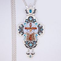 2.10.0329лр-2/1л Крест в серебрении с патинированием