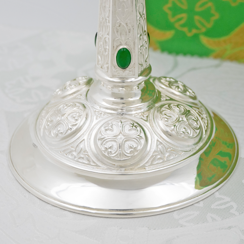 2.7.1717л Подсвечник напрестольный в серебрении фото 5 2.7.1717л Подсвечник напрестольный в серебрении фото 5