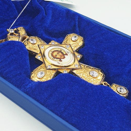 2.10.0344лп-2/1лп Крест наперсный в позолоте с цепью фото 2 2.10.0344лп-2/1лп Крест наперсный в позолоте с цепью фото 2