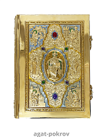 2.7.2241лнпэ Евангелие напрестольное со вставками из натуральных камней в позолоте