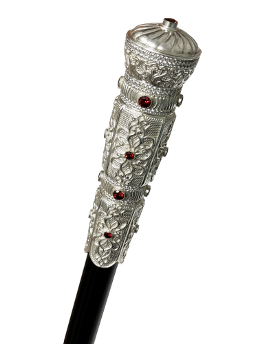 2.7.0486л Посох архиерейский латунный со вставками фото 2 2.7.0486л Посох архиерейский латунный со вставками фото 2