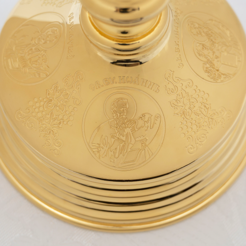 2.7.0954лп Потир латунный в позолоте на 0,33л фото 10