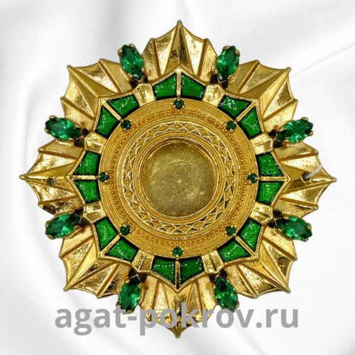 2.7.0088лпэ Мощевик большой латунный в позолоте с фианитами и эмалью 2.7.0088лпэ Мощевик большой латунный в позолоте с фианитами и эмалью