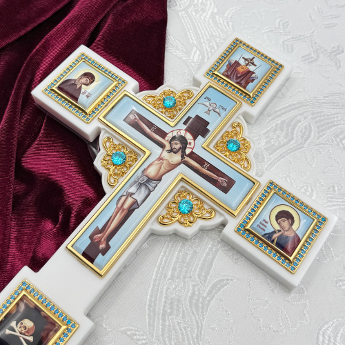 2.7.1272лпч Крест напрестольный латунный в позолоте фото 7