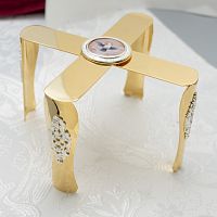 2.7.2761лп-2 Звездица в позолоте с фрагментарным серебрением