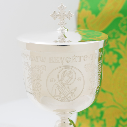 2.7.0954л Потир латунный в серебрении на 0,33л фото 8