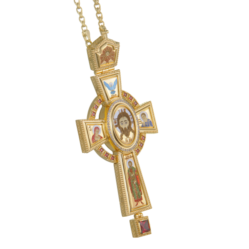 2.10.0400лп-28/1лп Наперсный латунный крест фото 4