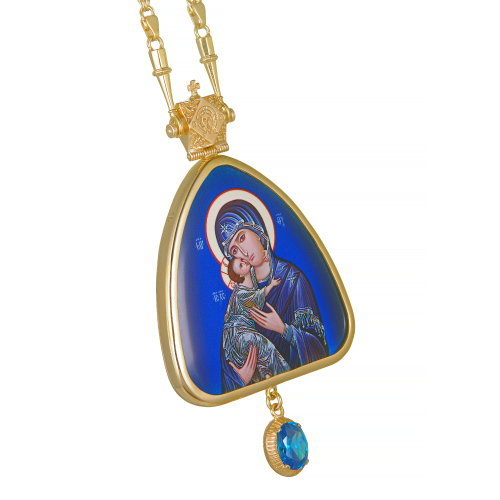 2.7.2484лп-2/64лп Панагия в позолоте фото 4