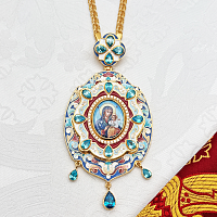 2.7.2224лп-2/1лп-М Панагия в позолоте с цепью