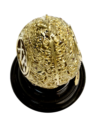 2.13.0227лп Яйцо Пасхальное латунной в позолоте. фото 3 2.13.0227лп Яйцо Пасхальное латунной в позолоте. фото 3