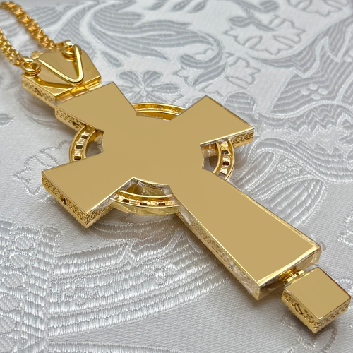 2.10.0400лп-28/1лп Наперсный латунный крест фото 2