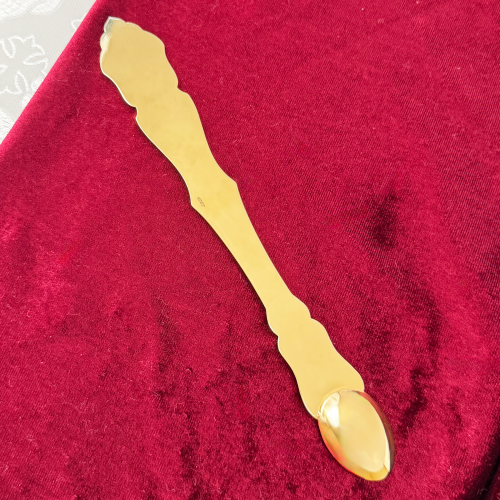 2.7.1753лп Лжица латунная в позолоте фото 4