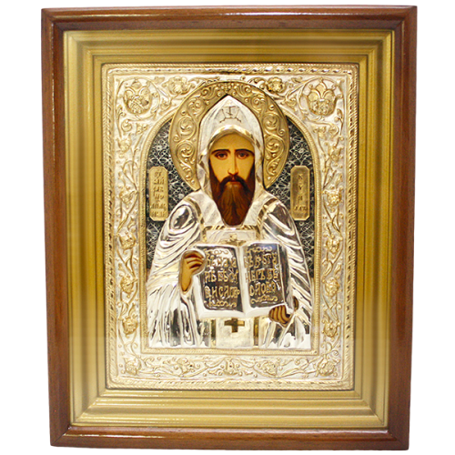 2.14.0184лф Икона настенная в окладе - святой Равноапостольный Кирилл 2.14.0184лф Икона настенная в окладе - святой Равноапостольный Кирилл