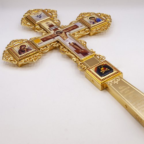 2.7.1251лп Крест Напрестольный латунный в позолоте фото 2 2.7.1251лп Крест Напрестольный латунный в позолоте фото 2